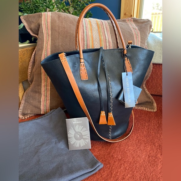 Henry Beguelin Gerla L Handle Bag Nero - Picture 2 of 16